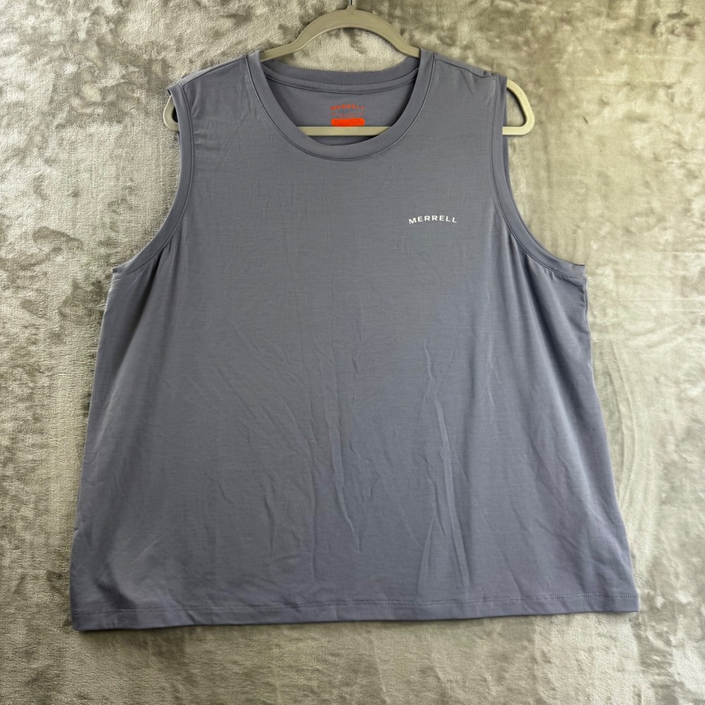 Merrell Tank Top Womens XL Gray Sleeveless Performance Muscle Tee (1839)